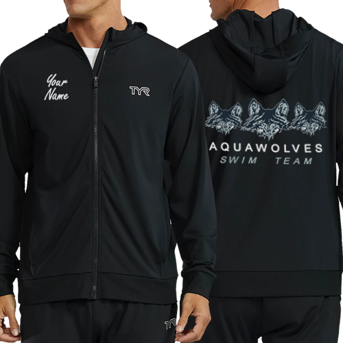 Aquawolves TYR Tech Full Zip Youth Hoodie