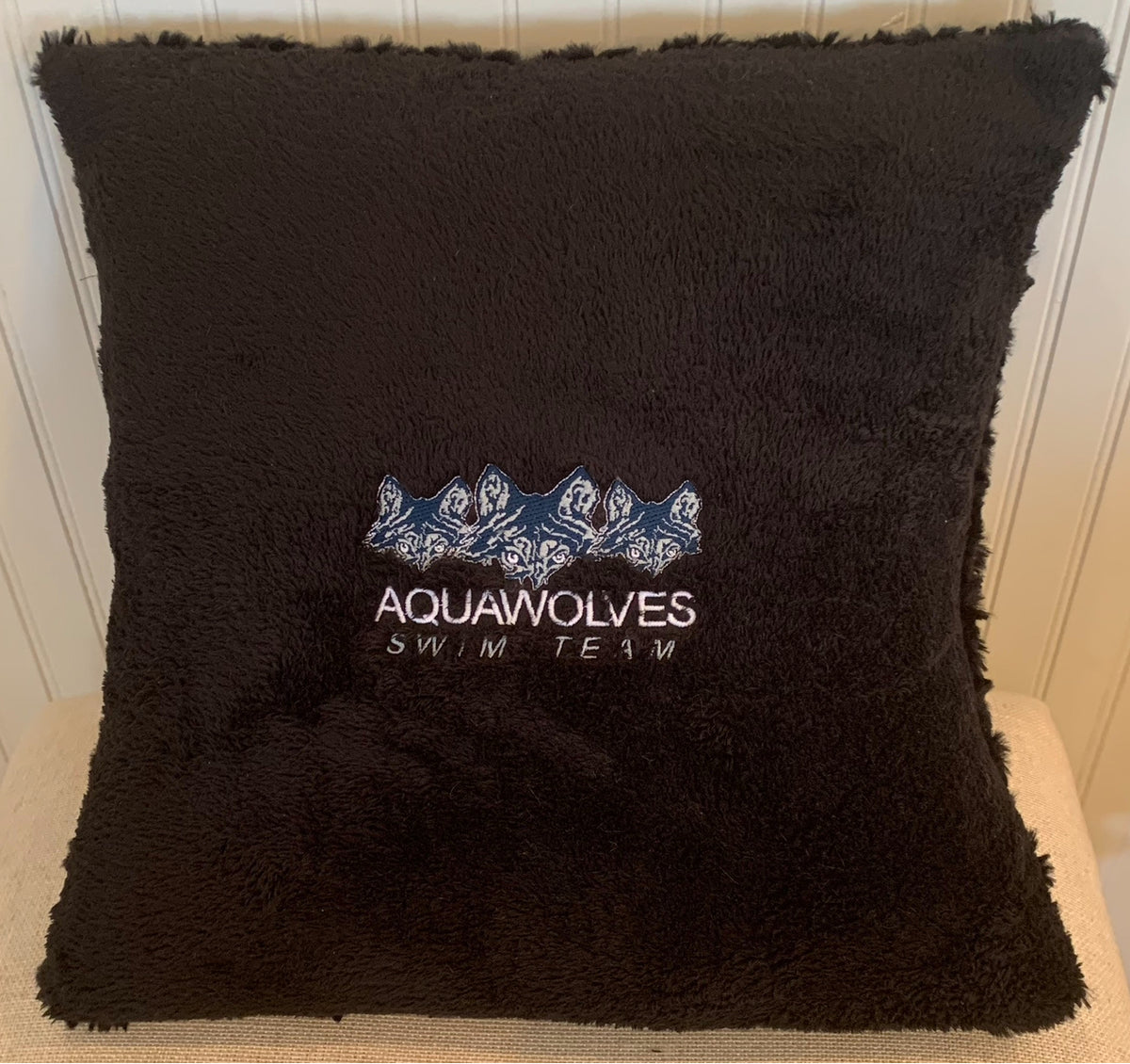 Aquawolves Team Pillow-Small Logo