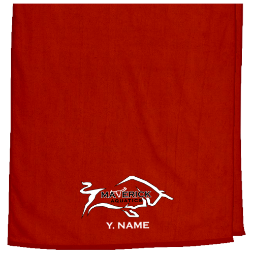 Maverick Team Embroidered Towel