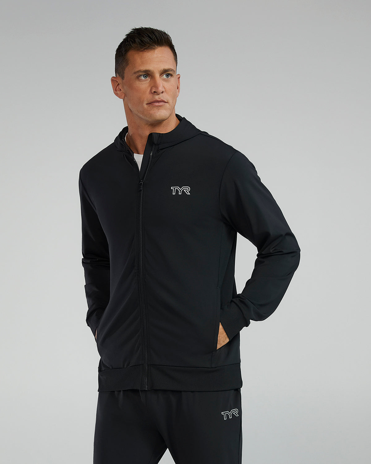 Aquawolves Tech Full Zip Male Hoodie