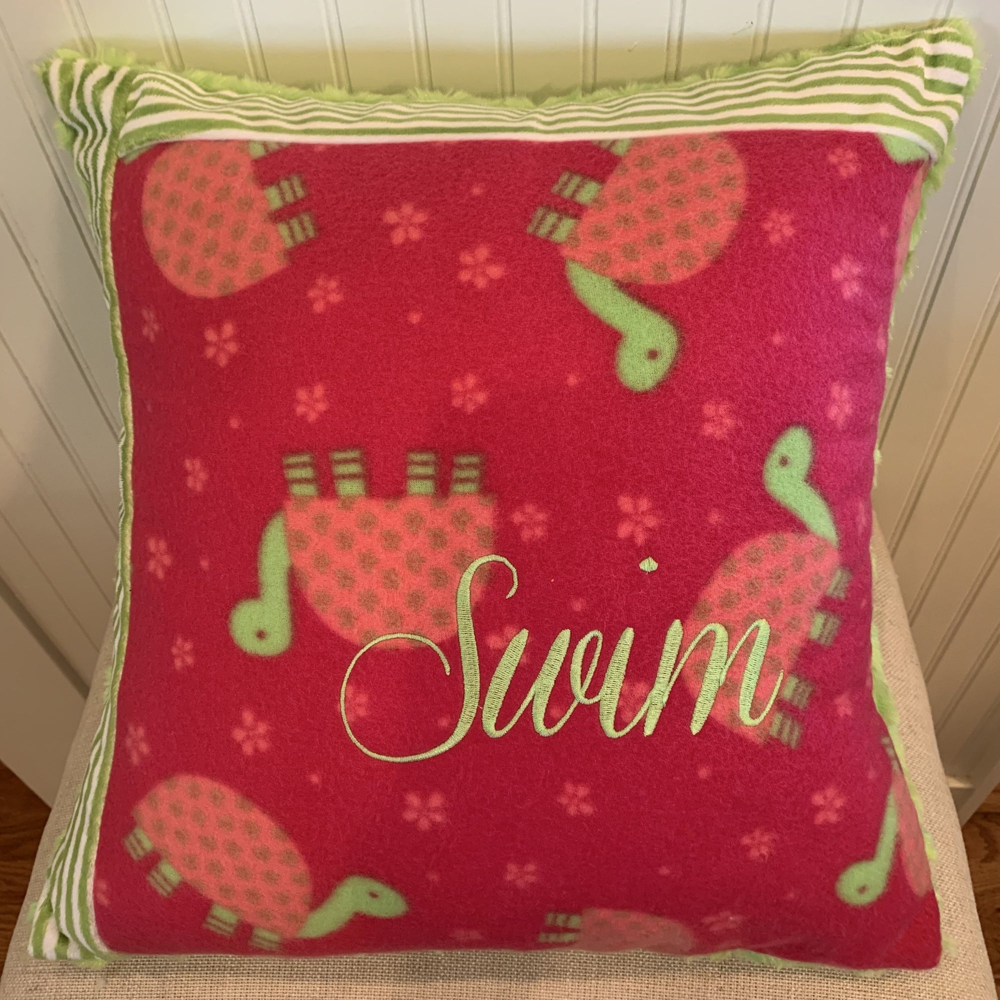 Turtle Swim Pillow