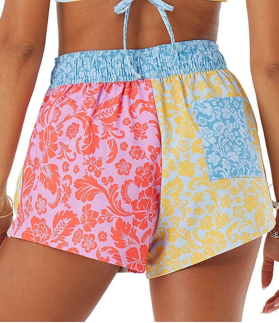 Roxy Tapestry Patchwork No Bad Waves Swim Boardshorts