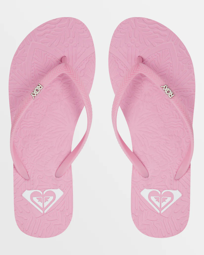 Rubber Roxy Slippers Casual Beach Sandals Roxy Women's Antilles Flip Flop Sandals - Eco ...