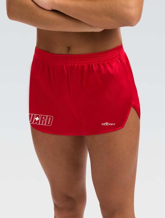 Dolfin Women's Solid Red Guard Cover-Up Shorts