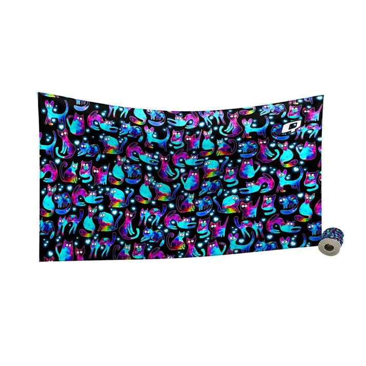 Q Swimwear Space Kitties Microfiber Swim Towel