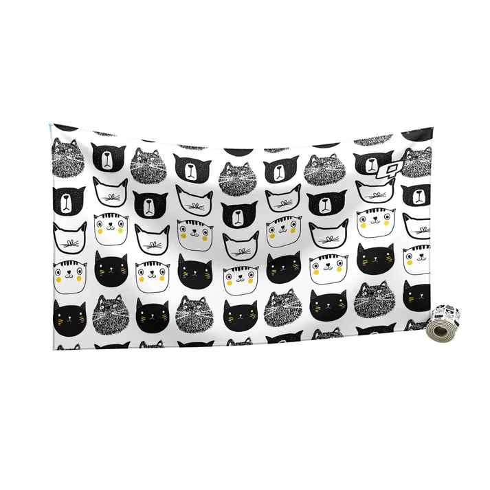 Q Swimwear Caturday Microfiber Swim Towel