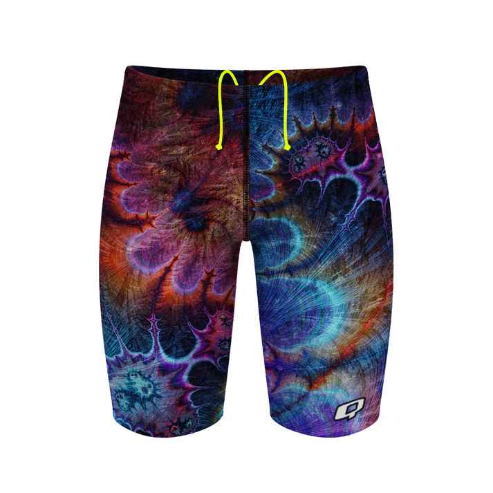 Q Swimwear Psychedelic Tye Dye Jammer