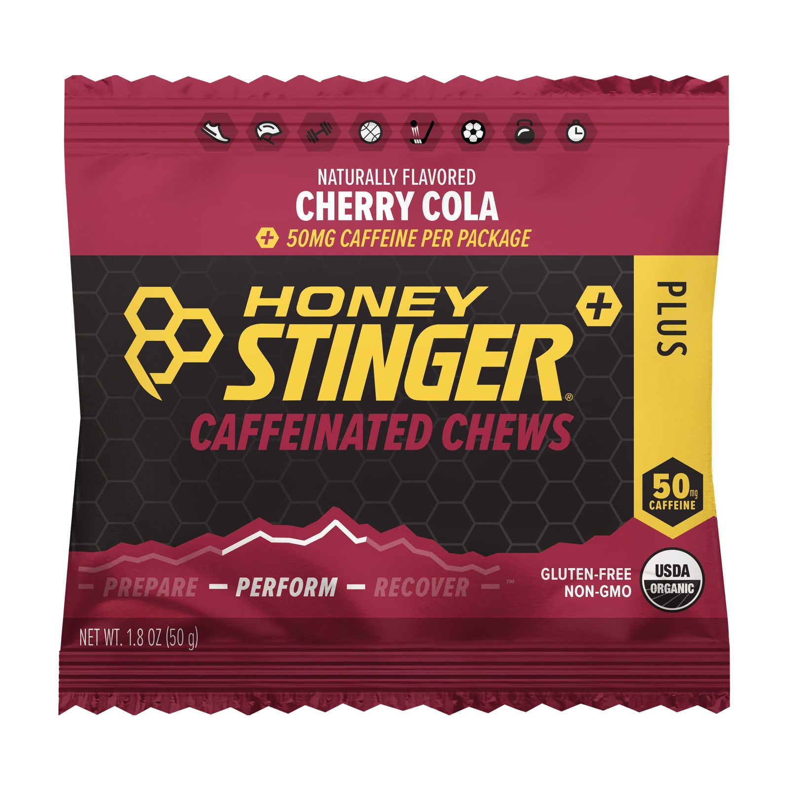 Honey Stinger Caffeinated Cherry Cola Organic Energy Chews
