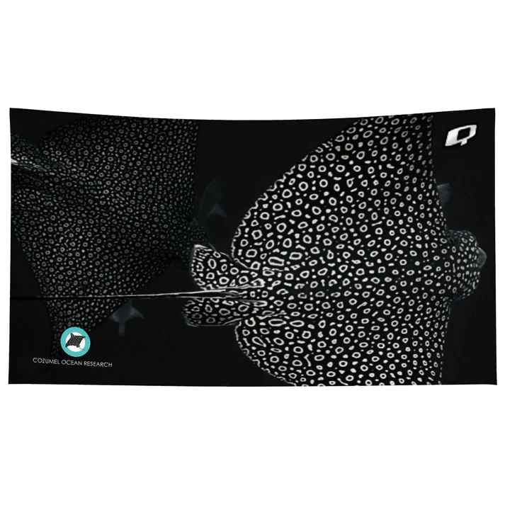 Q Swimwear Eagle Ray Black Microfiber Swim Towel
