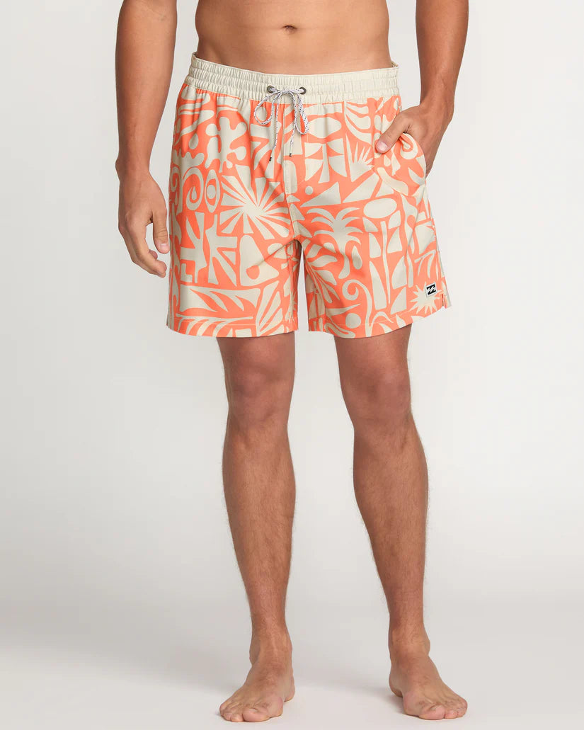 Billabong Good Times Layback Trunks - Coral