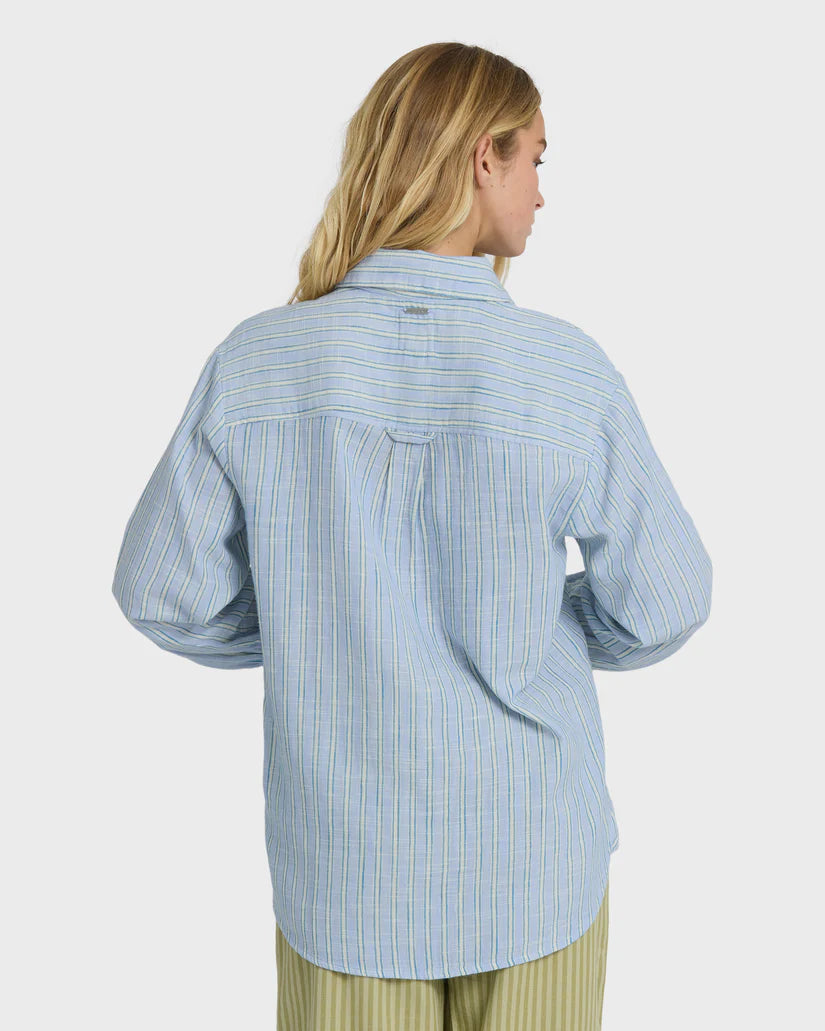 Billabong Wanderer Printed Long Sleeve Woven Top