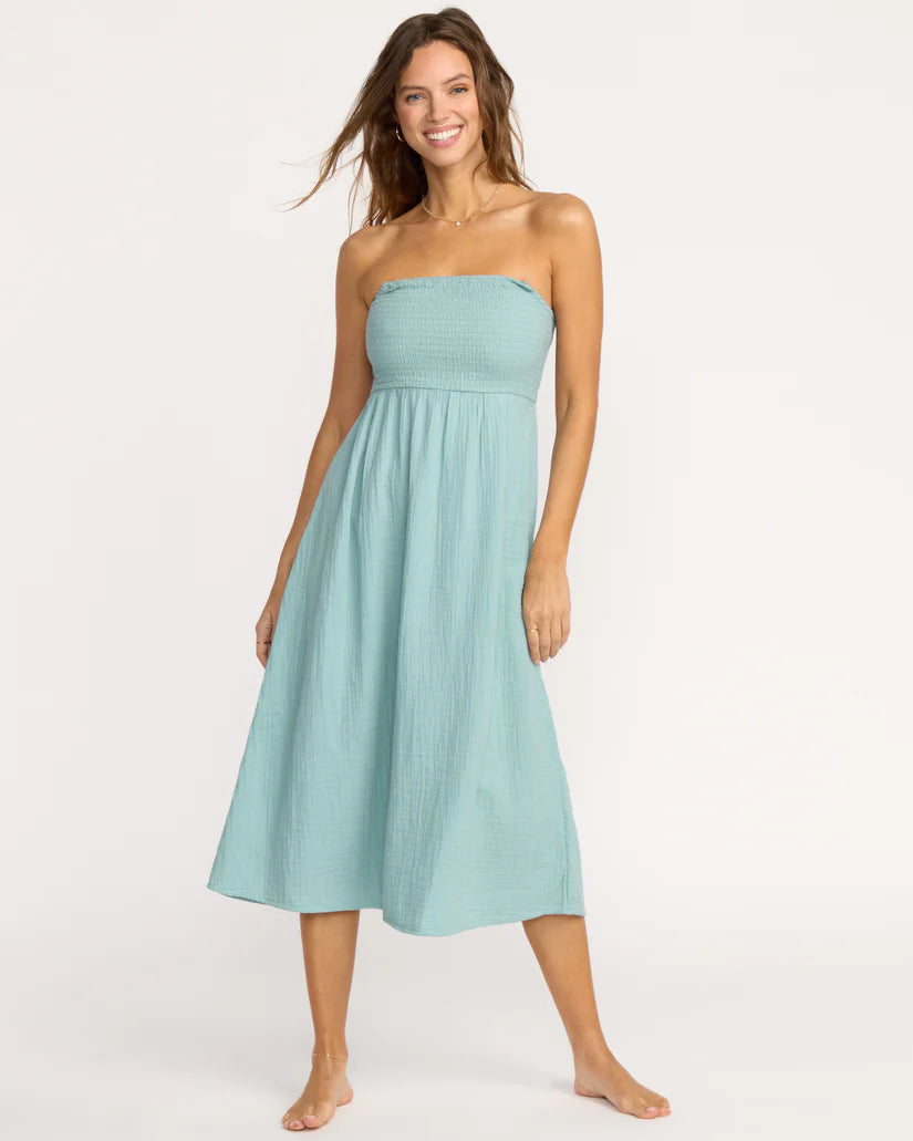 Billabong Off The Coast Dress - Blue Fog