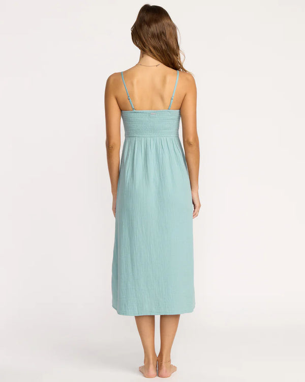 Billabong Off The Coast Dress - Blue Fog