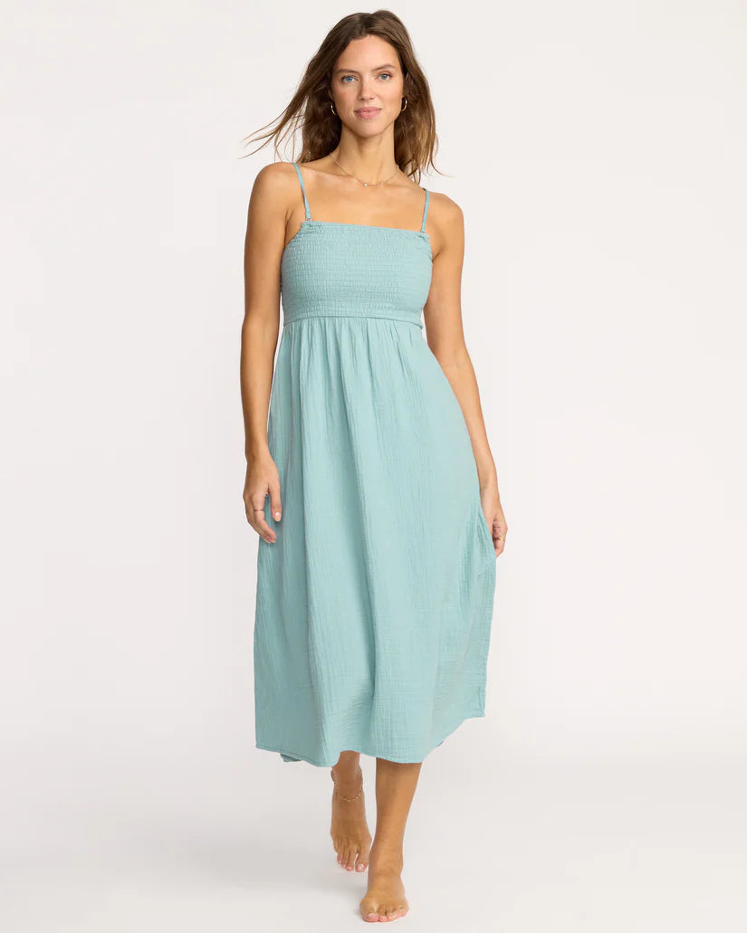 Billabong Off The Coast Dress - Blue Fog