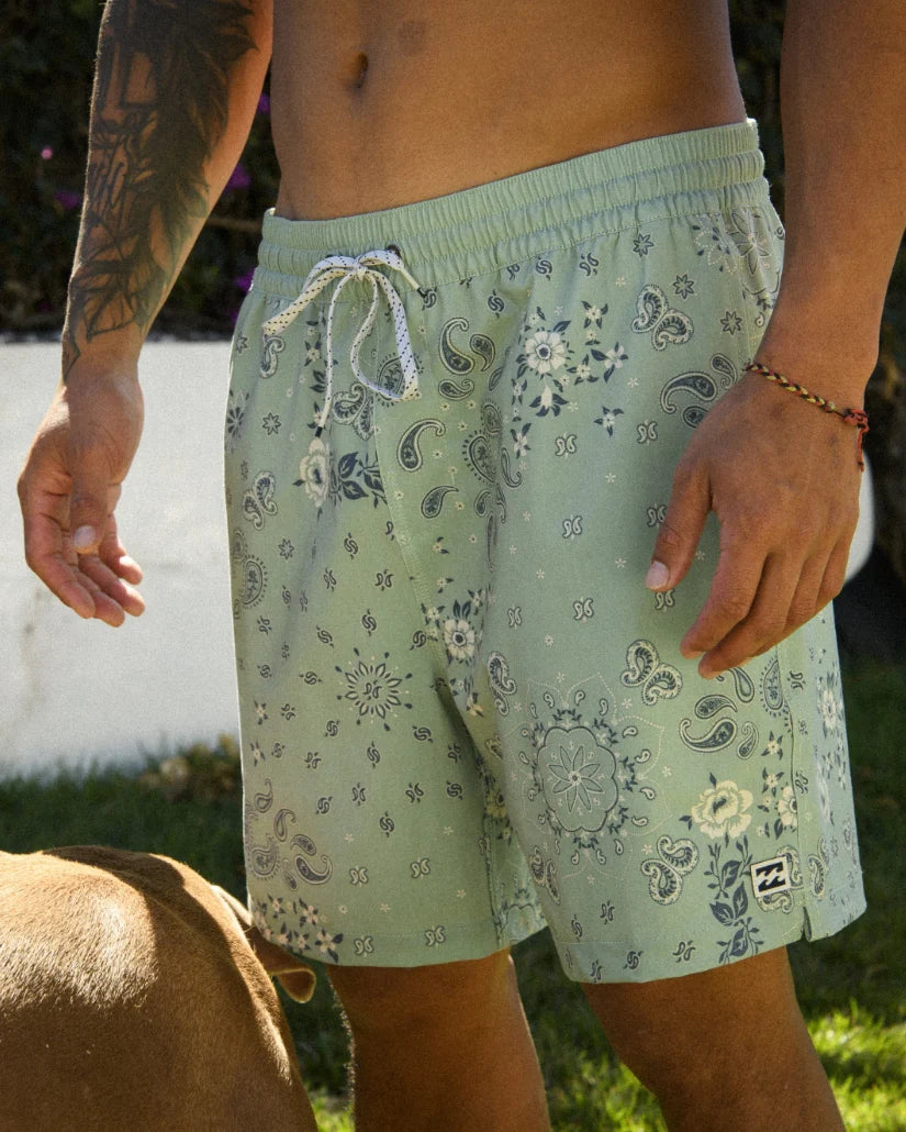 Billabong Good Times Layback Trunks - Mist Green