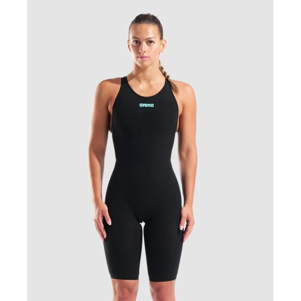 Arena Powerskin Veloce Open Back Kneeskin - Black Teal