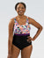 Dolfin Women's Aquashape Printed Moderate One Piece: Bonita Bloom