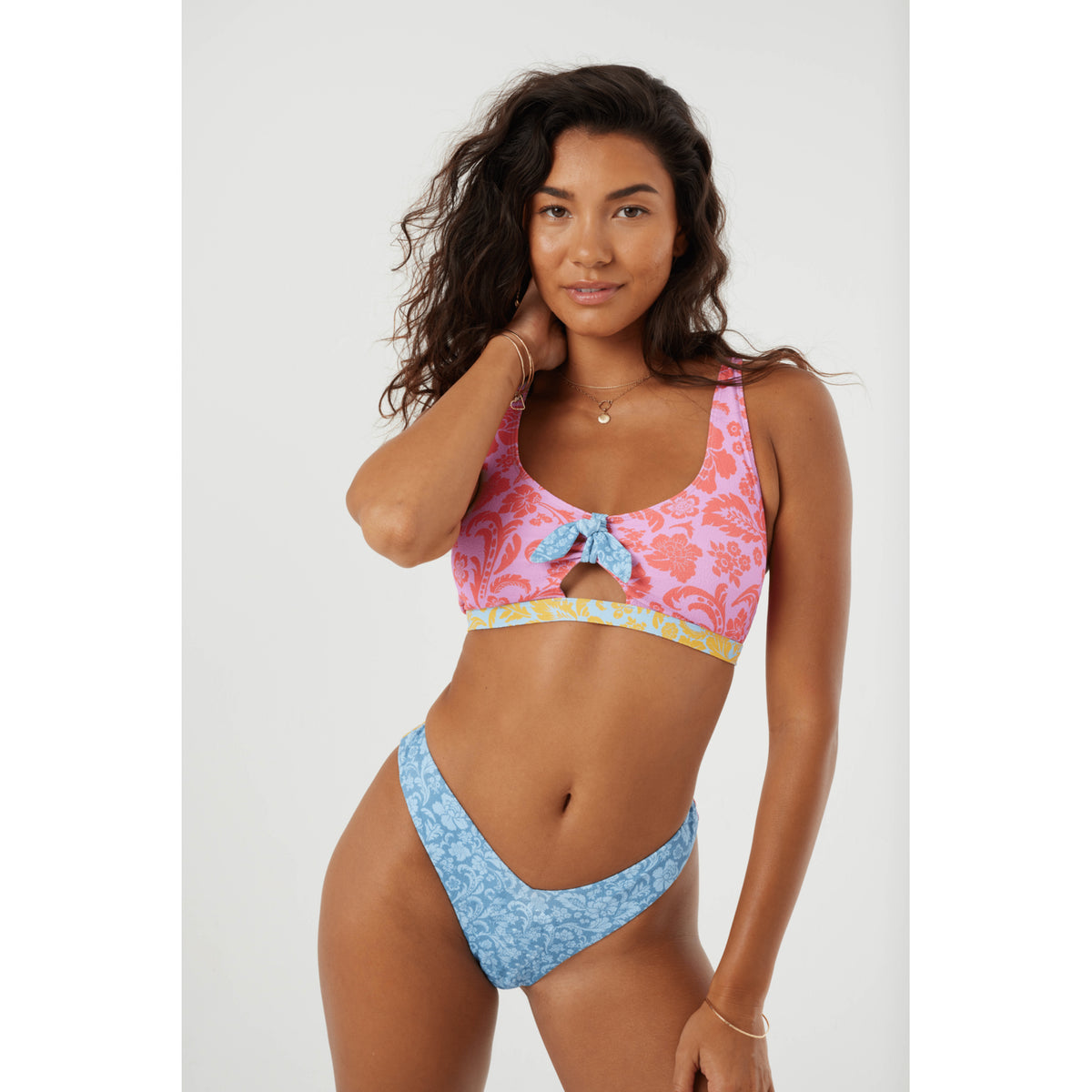 Roxy Tapestry Patchwork Swimsuit Top