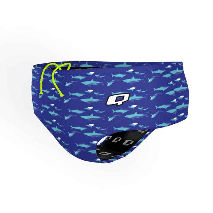 Q Swimwear Shark Blue Classic Brief