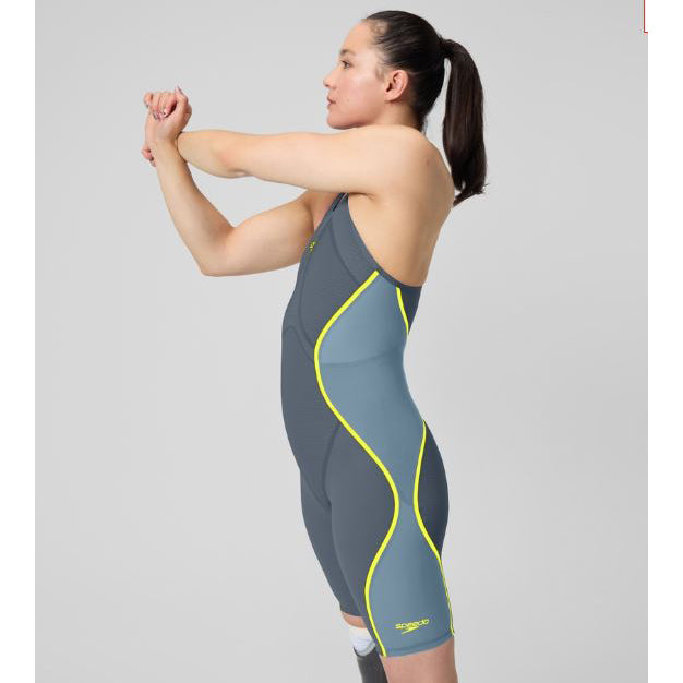 Speedo LZR Pure Intent Closed Back 2.0 Kneeskin - Grey/Blue