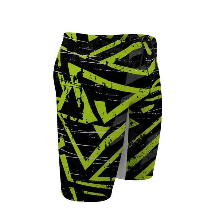 Q Swimwear Green Glitch Jammer