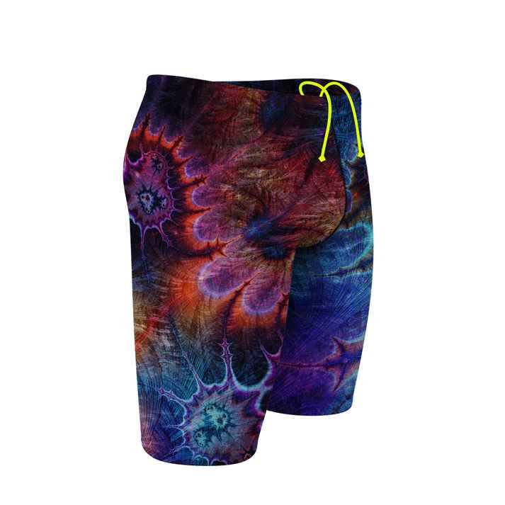 Q Swimwear Psychedelic Tye Dye Jammer