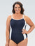 Dolfin Navy Aquashape Straight Back Moderate Lap Suit One Piece