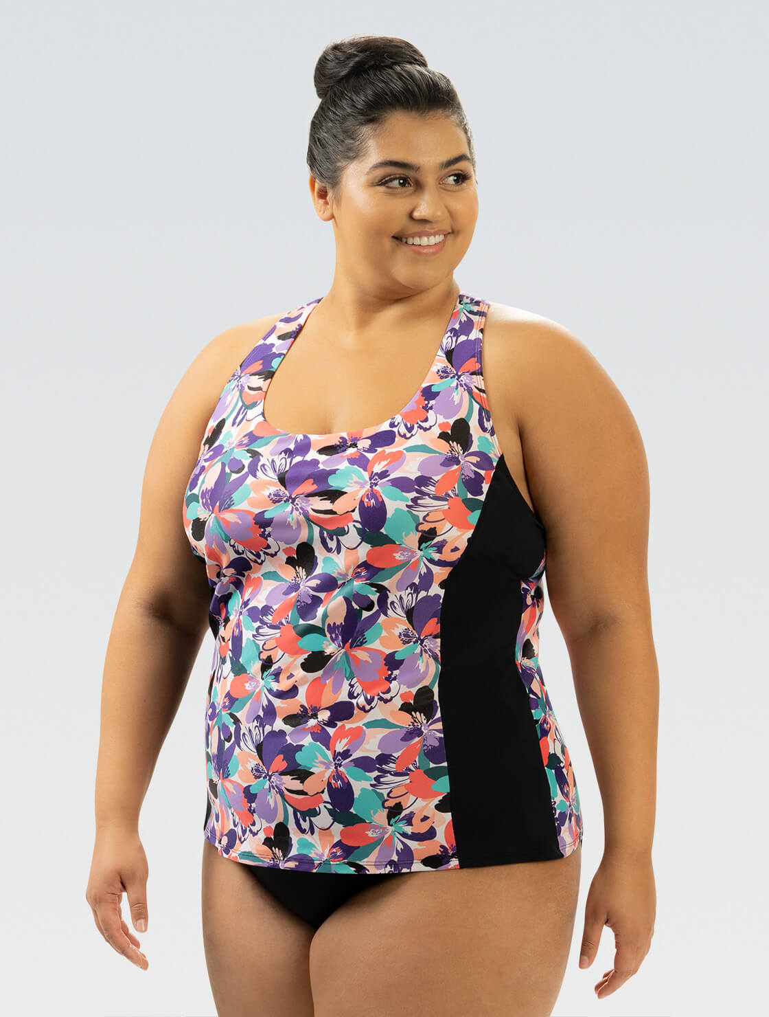 Dolfin Women's Aquashape Twist Back Tankini Top: Bonita Bloom Style - MI  Sports