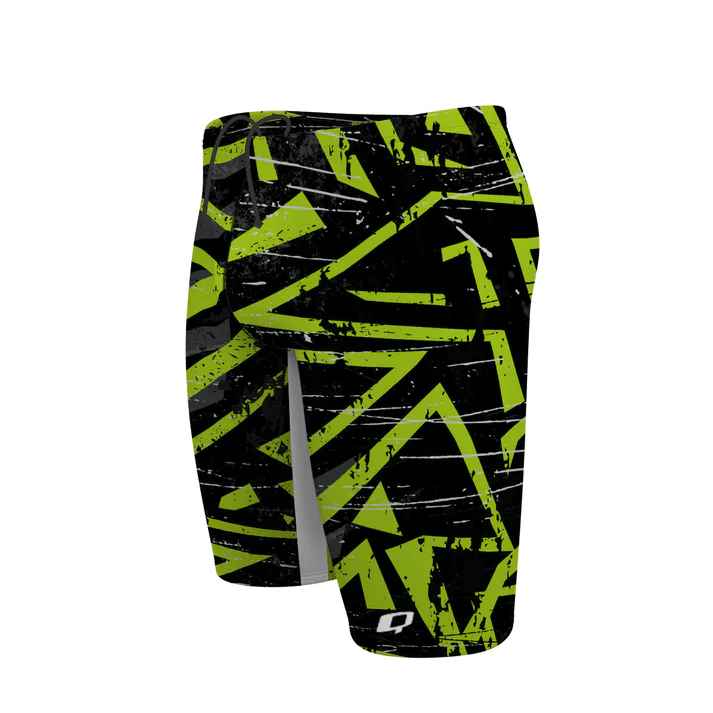 Q Swimwear Green Glitch Jammer