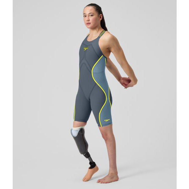 Speedo LZR Pure Intent Closed Back 2.0 Kneeskin - Grey/Blue
