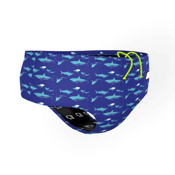 Q Swimwear Shark Blue Classic Brief
