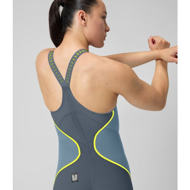 Speedo LZR Pure Intent Closed Back 2.0 Kneeskin - Grey/Blue