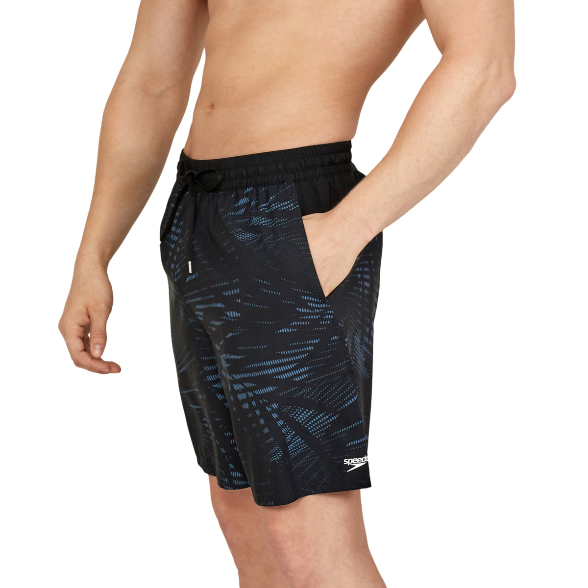 Speedo Men&#39;s 18&quot; Promoter Palm Swim Trunks