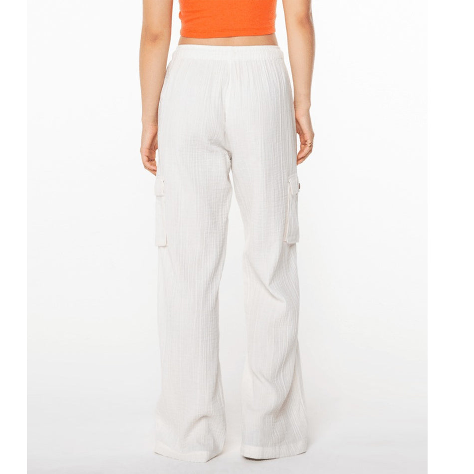 Roxy Women&#39;s Precious High Waist Cargo Pants - White