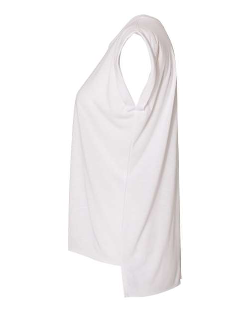 Ben Franklin Women’s Flowy Rolled Cuffs Muscle Tee