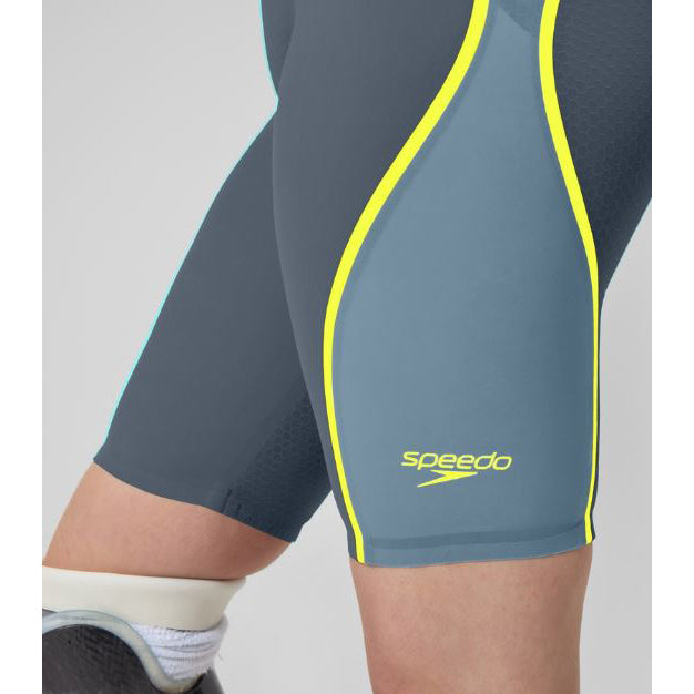 Speedo LZR Pure Intent Closed Back 2.0 Kneeskin - Grey/Blue