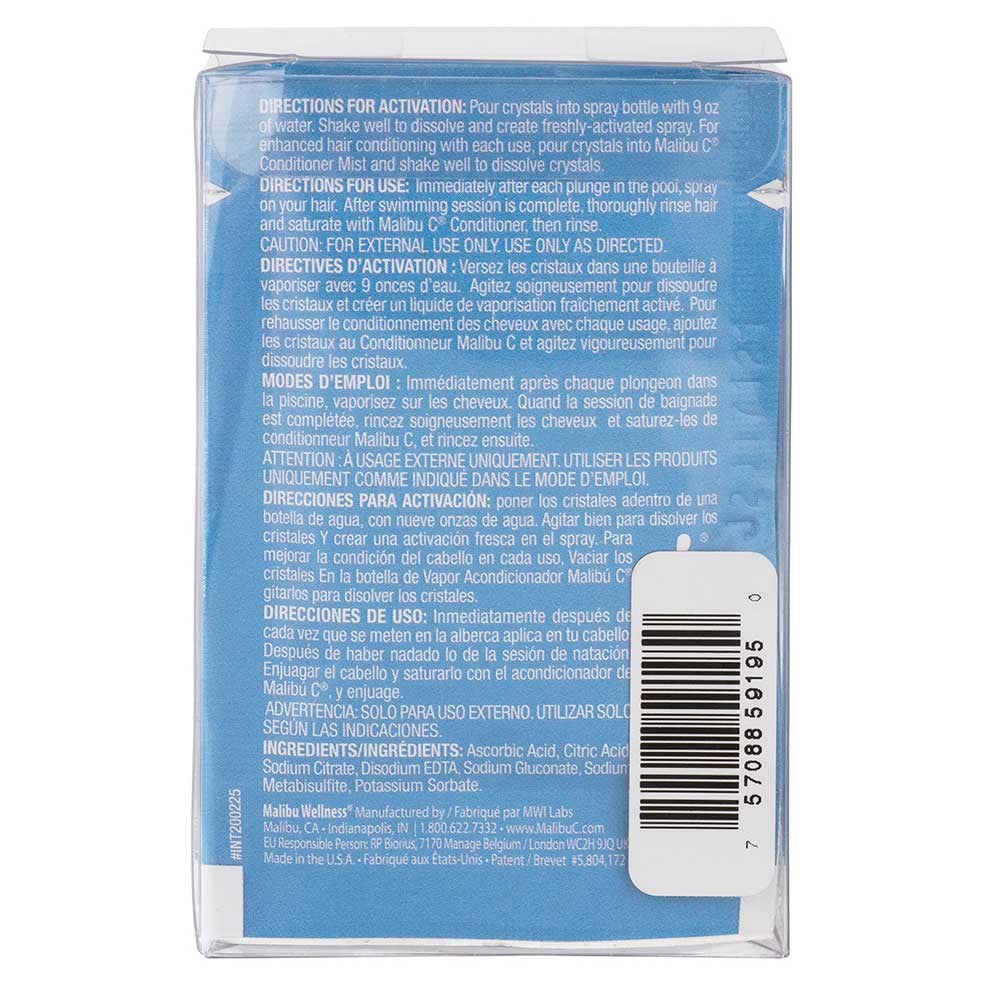 Malibu C Swim Spritz Crystals Wellness Hair Remedy 1 packet 0.24oz