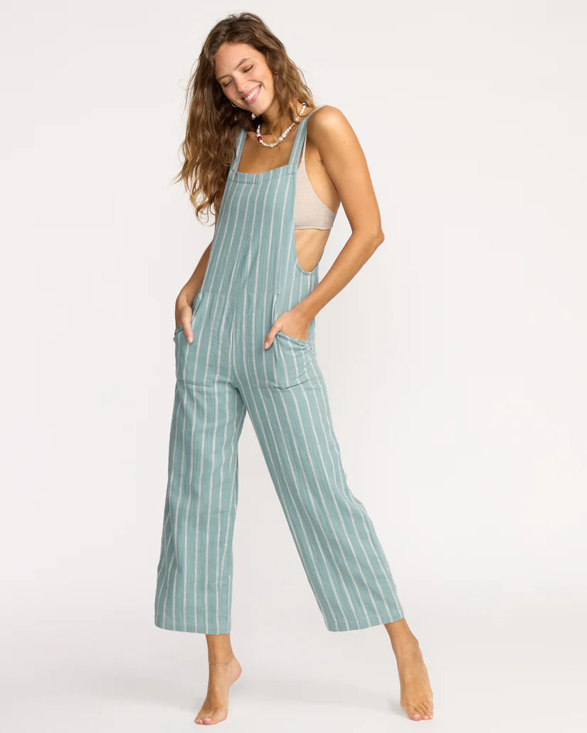 Billabong Pacific Time Jumpsuit - Blue Fog