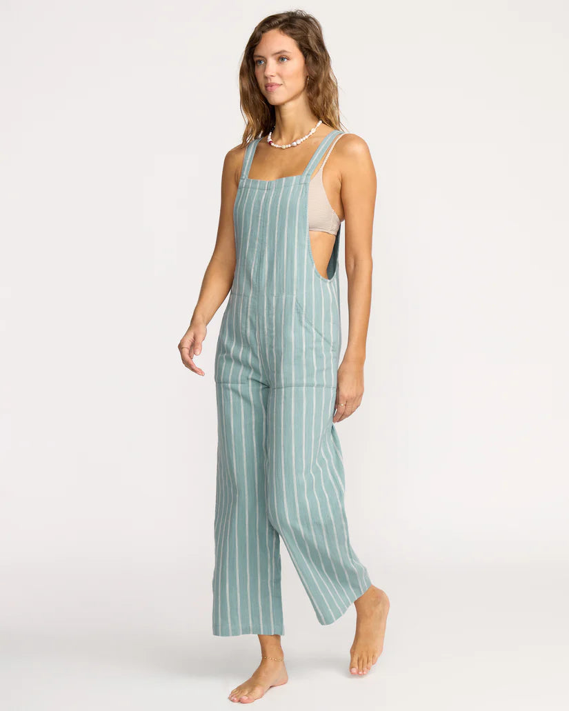 Billabong Pacific Time Jumpsuit - Blue Fog