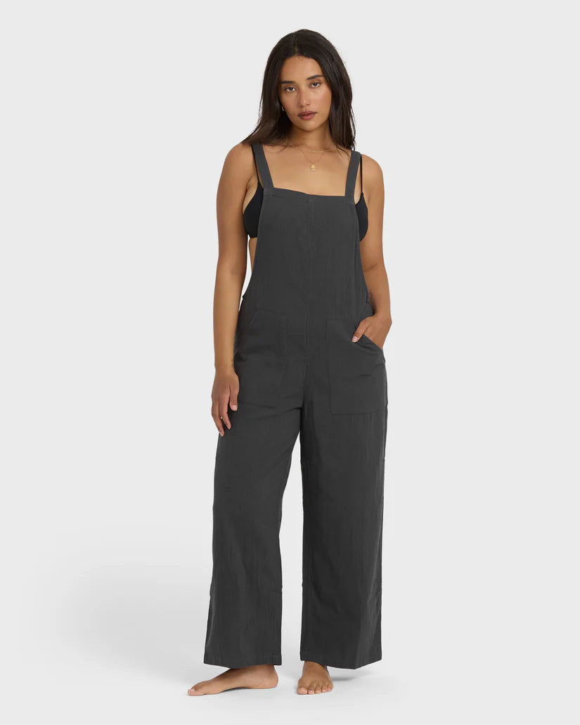 Billabong Pacific Time Jumpsuit - Black Sands