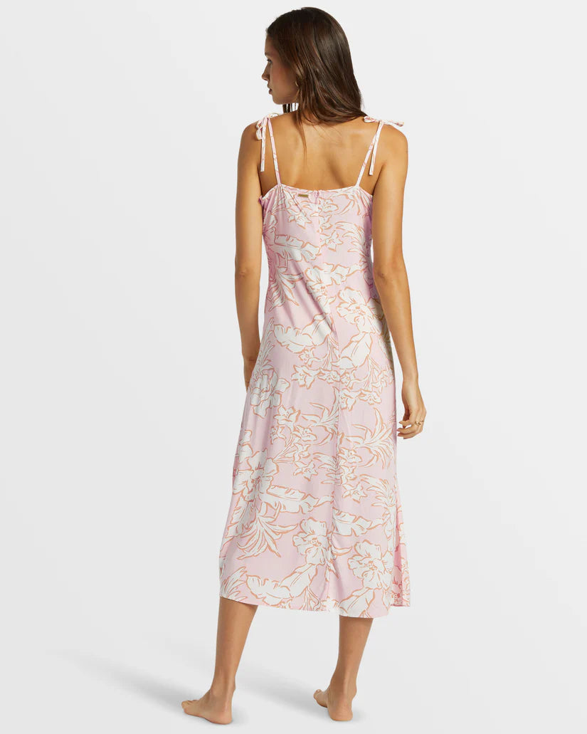 billabong pink dress Billabong Fine Nights Dress-Fiesta