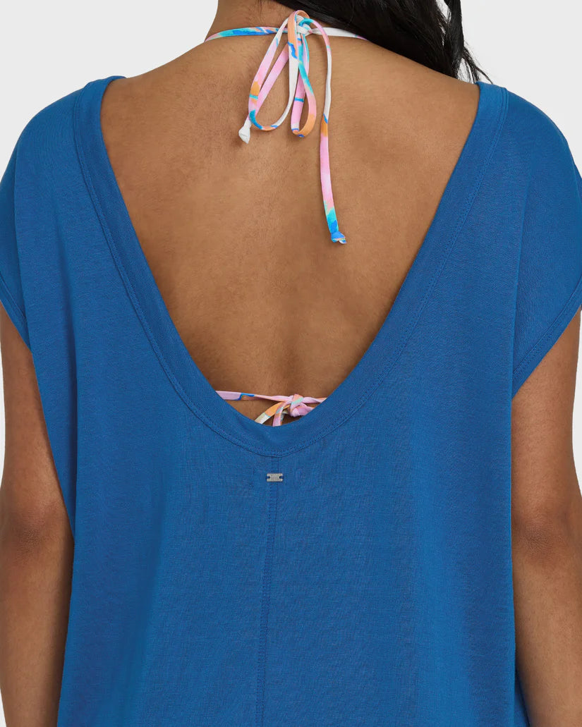 Billabong Hallow Wave Mini Short Sleeve Dress