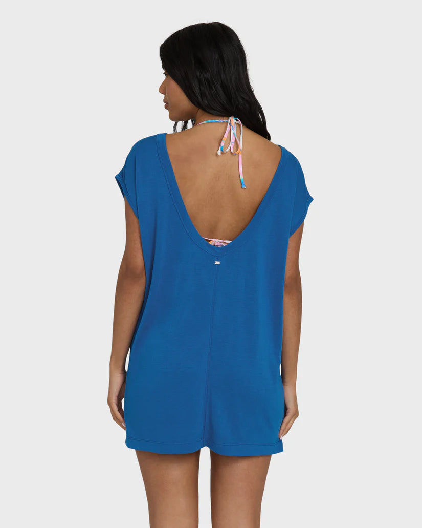 Billabong Hallow Wave Mini Short Sleeve Dress