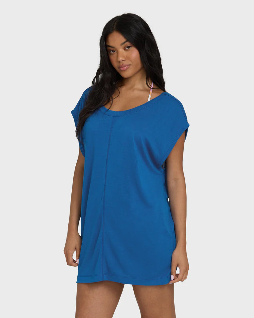 Billabong Hallow Wave Mini Short Sleeve Dress
