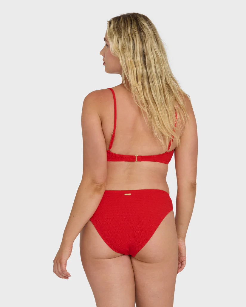 Billabong Rising Tide Ruched V Bralette Bikini Top