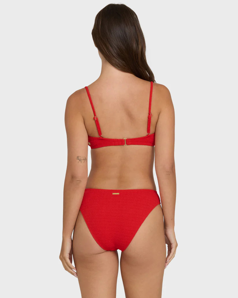 Billabong Rising Tide Ruched V Bralette Bikini Top