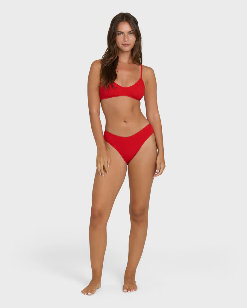 Billabong Rising Tide Ruched V Bralette Bikini Top