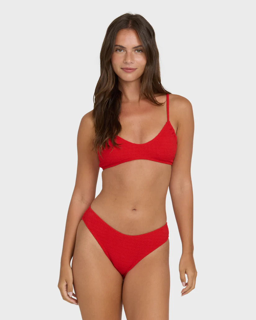 Billabong Rising Tide Ruched V Bralette Bikini Top
