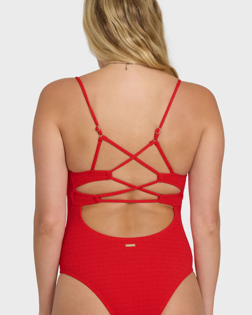 Billabong Rising Tide Strappy One Piece Swimsuit