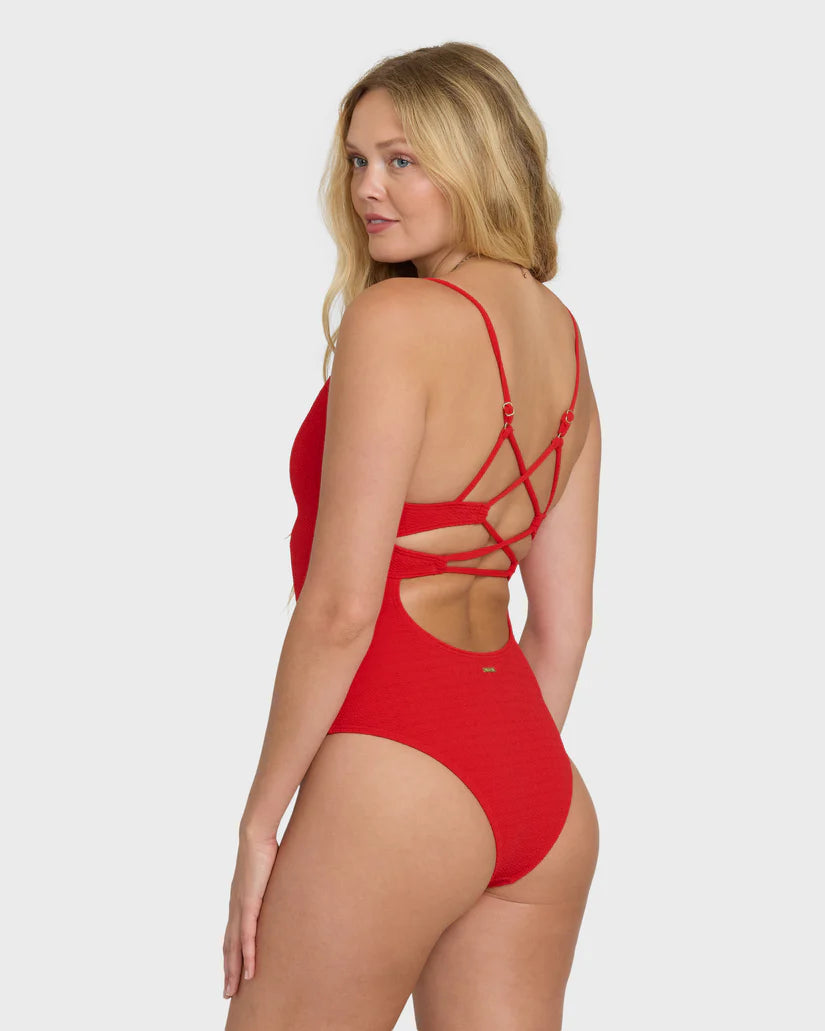 Billabong Rising Tide Strappy One Piece Swimsuit